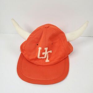 Vtg 1978 The Vegimals Snapback Hat Orange University of Texas UT w/ Horns